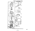 Whirlpool SHF7801W0 pump and motor diagram