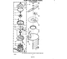 Whirlpool SHU90002 pump and motor diagram