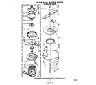 Whirlpool SHF5500W0 pump and motor diagram