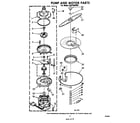 Whirlpool SHF7800W0 pump and motor diagram