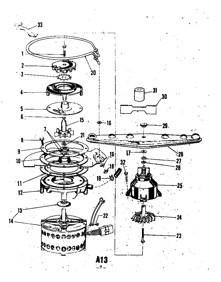 ^MOTOR HEATER AND SPRAY ARM