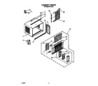 Whirlpool RE123A1 cabinet diagram