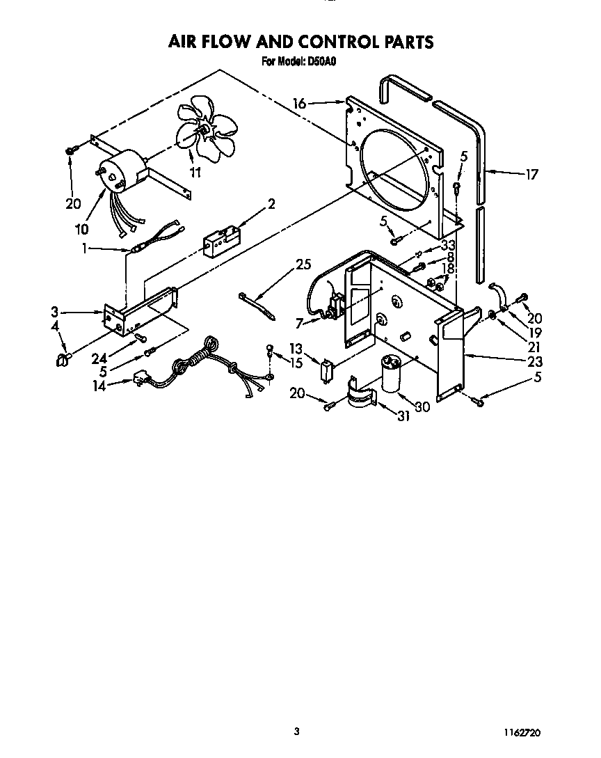 Air flow and control parts
