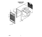 Whirlpool D50A0 cabinet parts diagram