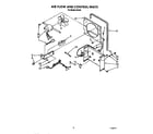 Whirlpool D40A0 air flow and control parts diagram