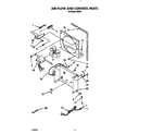 Whirlpool D30A0 air flow and control parts diagram