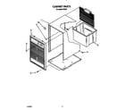 Whirlpool D30A0 cabinet parts diagram