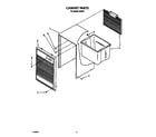Whirlpool D25A0 cabinet parts diagram