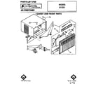 Whirlpool BFR1231 cabinet and front diagram
