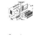Whirlpool BFR101 cabinet diagram