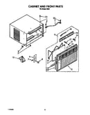 Cabinet and front