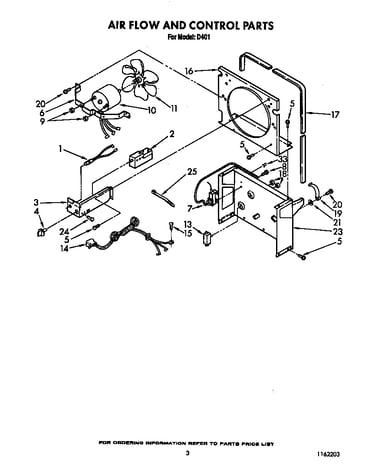 Air flow and control parts