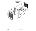Whirlpool BFD401 cabinet parts diagram
