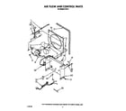 Whirlpool BFD300 air flow and control parts diagram