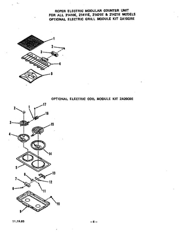 ^electric grill module