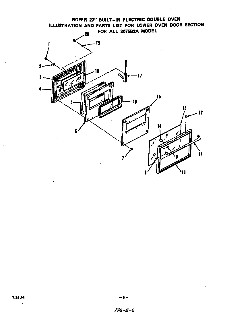 LOWER OVEN DOOR