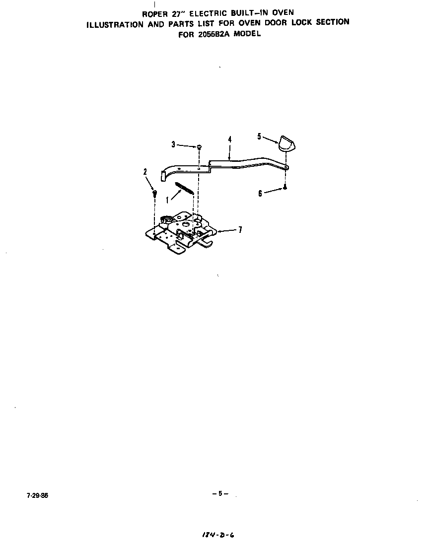 Oven door lock