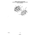 Roper 1835*2A oven door diagram