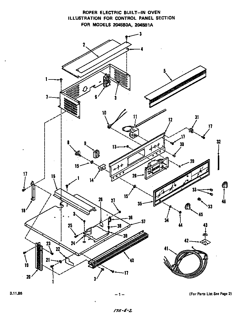 Control panel