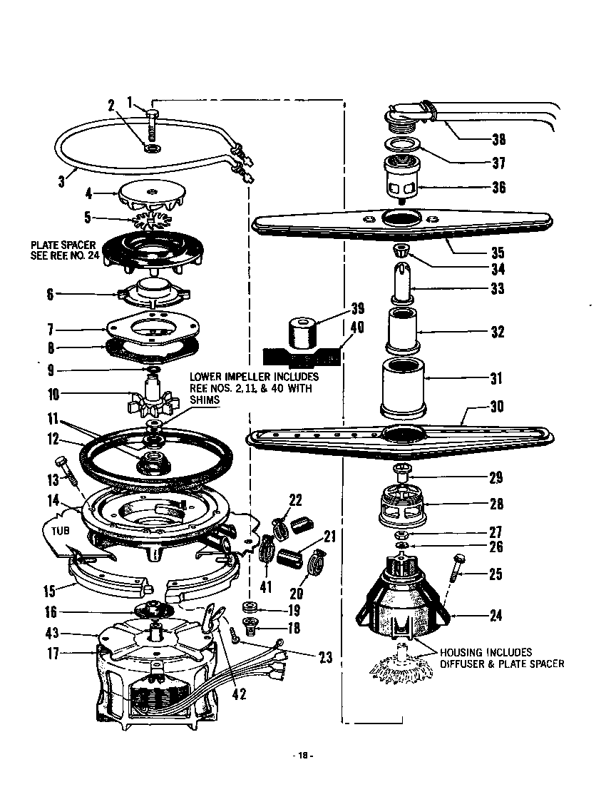 ^MOTOR, HEATER, SPRAY ARM