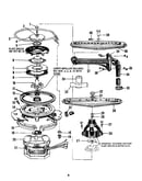 Motor, heater, and spray arm