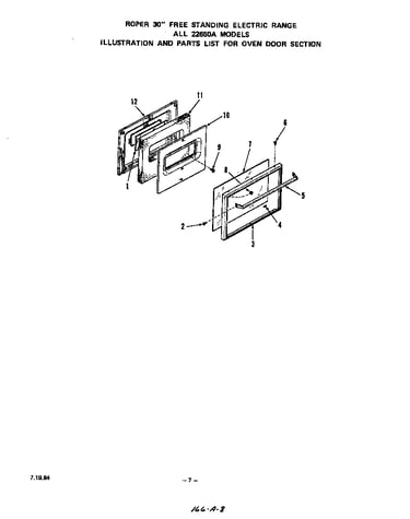Oven door