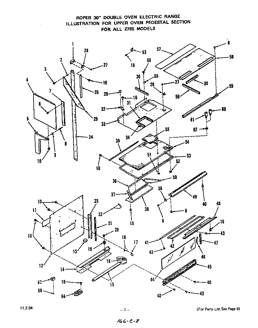 UPPER OVEN PEDESTAL