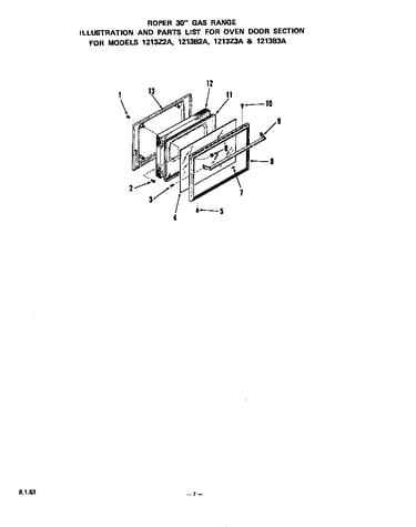 Oven door