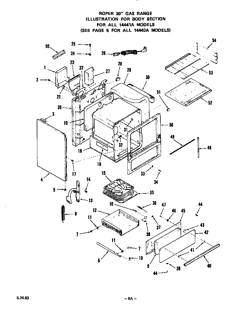 BODY (FOR ALL 14441A MODELS)