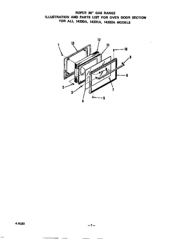 Oven door