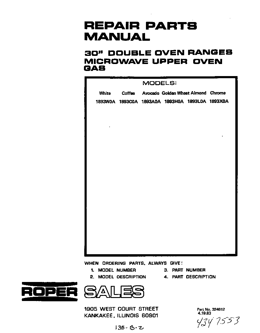 Parts diagram