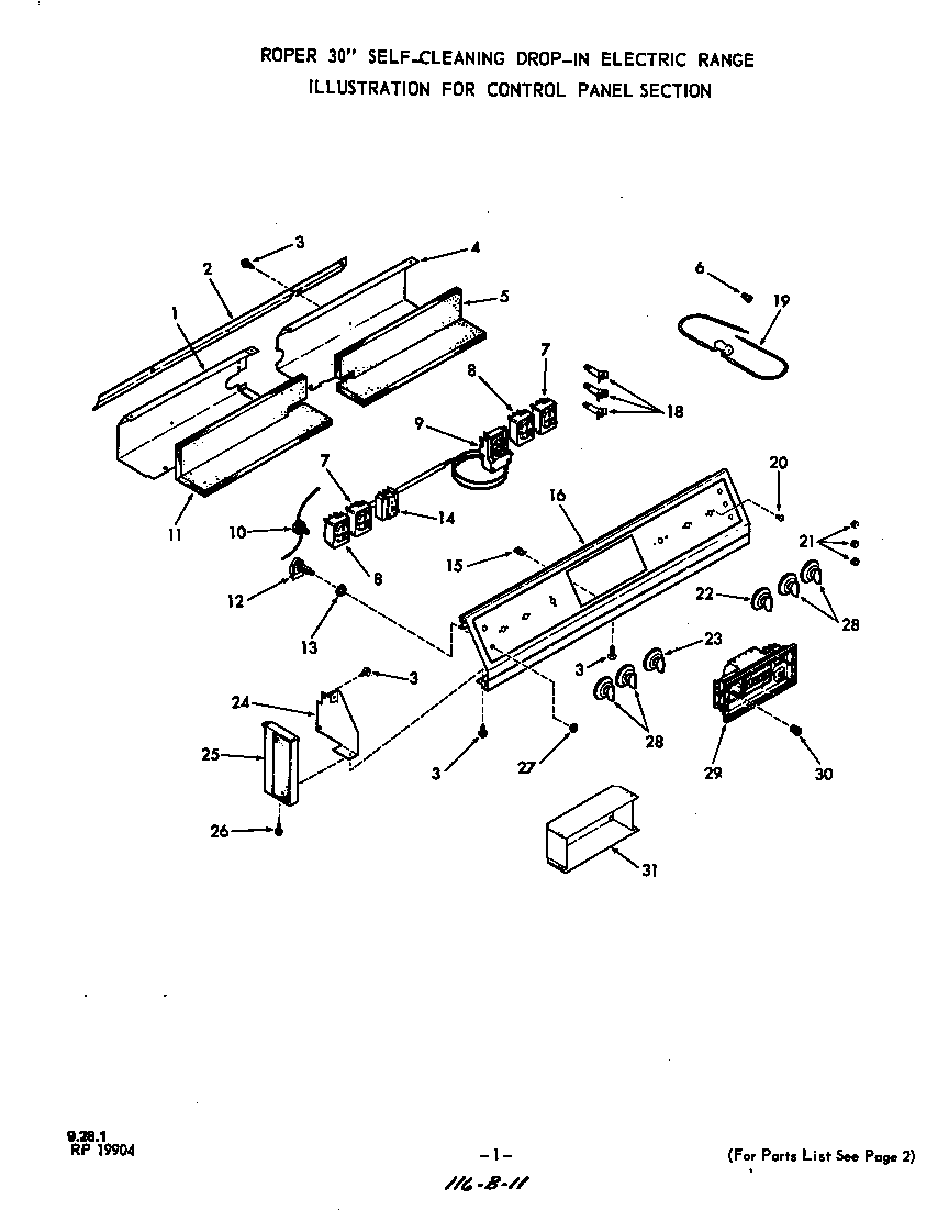 Control panel