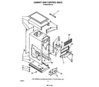Roper 8963L30 cabinet and control diagram