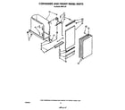 Roper 8963L30 container and front panel diagram