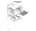 Roper FGP320VW1 internal oven diagram