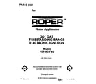 Roper FGP345VW2 front cover diagram