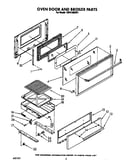 Oven door and broiler