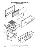 Oven door and broiler
