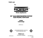 Roper FGP215VW4 front cover diagram