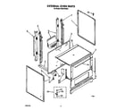 Roper FGP210VW4 external oven diagram