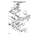 Whirlpool SF310PEWW3 cooktop and manifold diagram