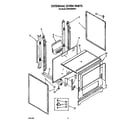 Whirlpool SF304BSWW1 external oven diagram
