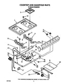 Cooktop and manifold