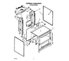 Roper SGC355XW0 external oven diagram