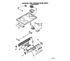 Whirlpool RS363BXTT2 cooktop and control panel diagram