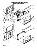 Oven door and broiler