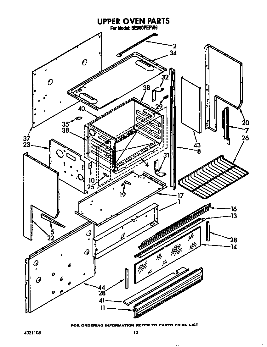 Upper oven