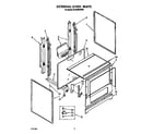 Whirlpool SF304BSWW0 external oven diagram