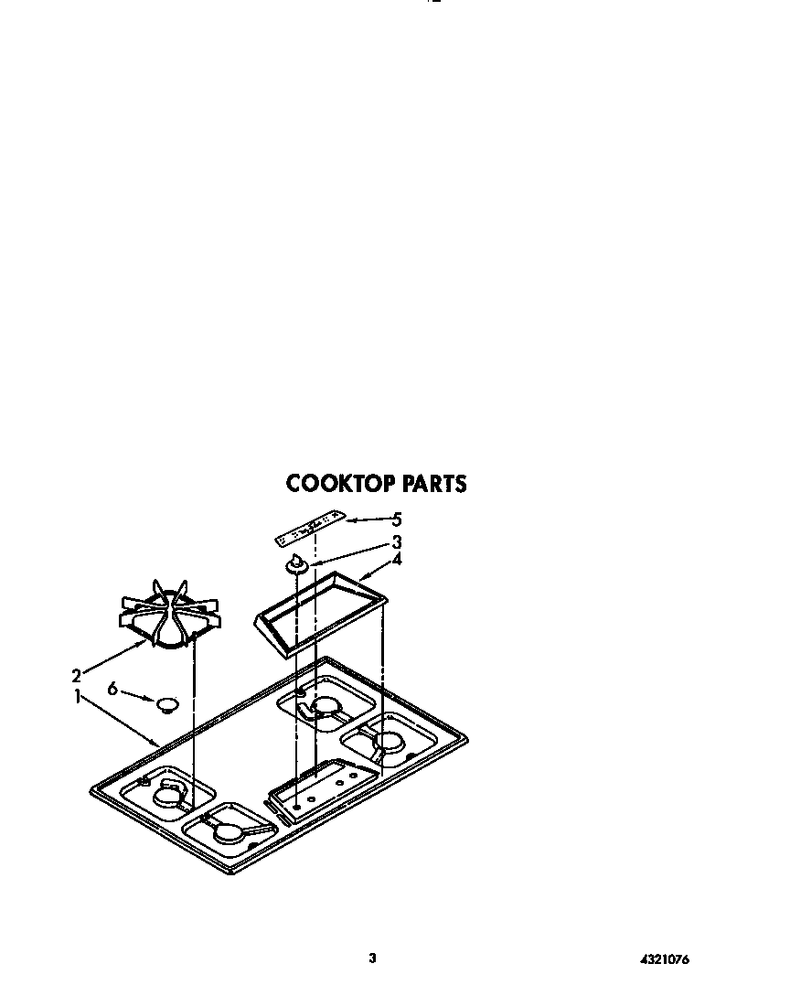 Cooktop parts