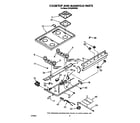 Whirlpool SF332BEWW0 cooktop and manifold diagram